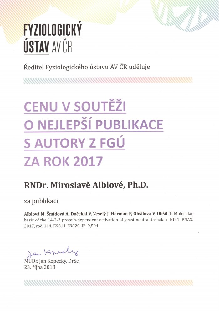 The best publication with the authors from IP for the year 2017